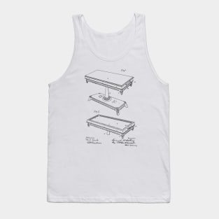 Billiard Table Vintage Patent Drawing Tank Top